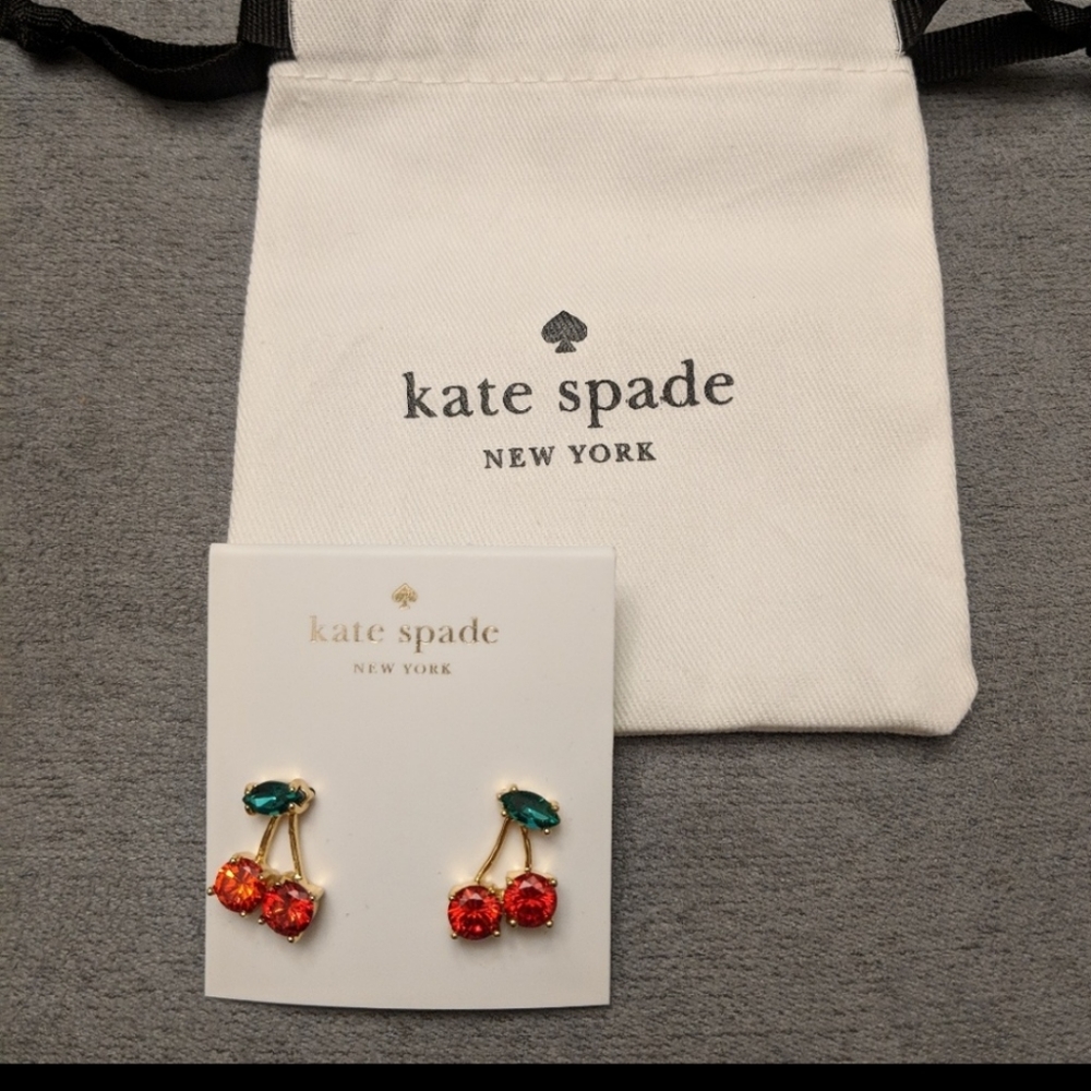*NWT* Kate Spade Cherry 🍒 earrings - Picture 3 of 5